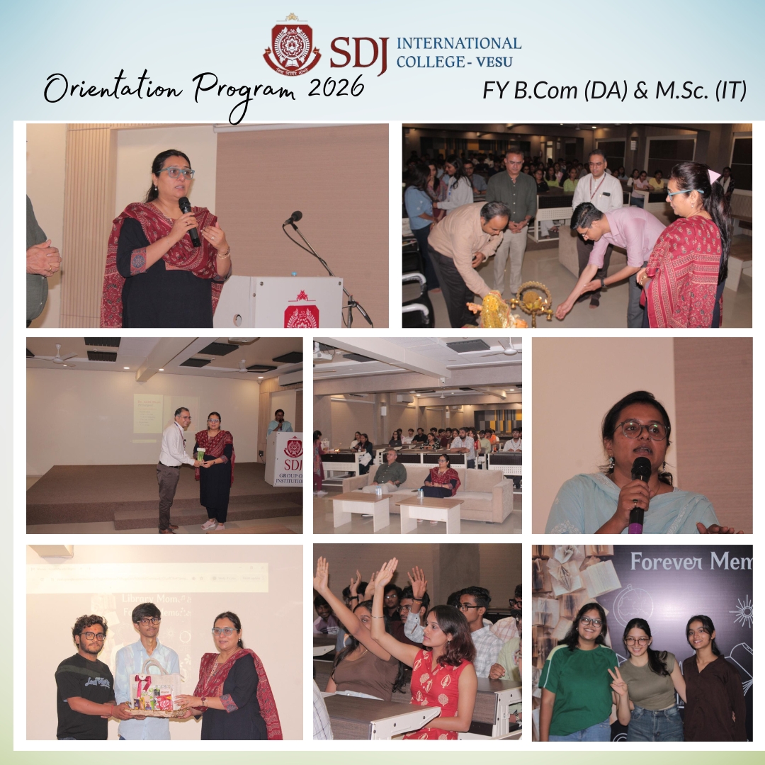 Orientation Program 2026 for FY B.Com (DA) & M.Sc. (IT) Students