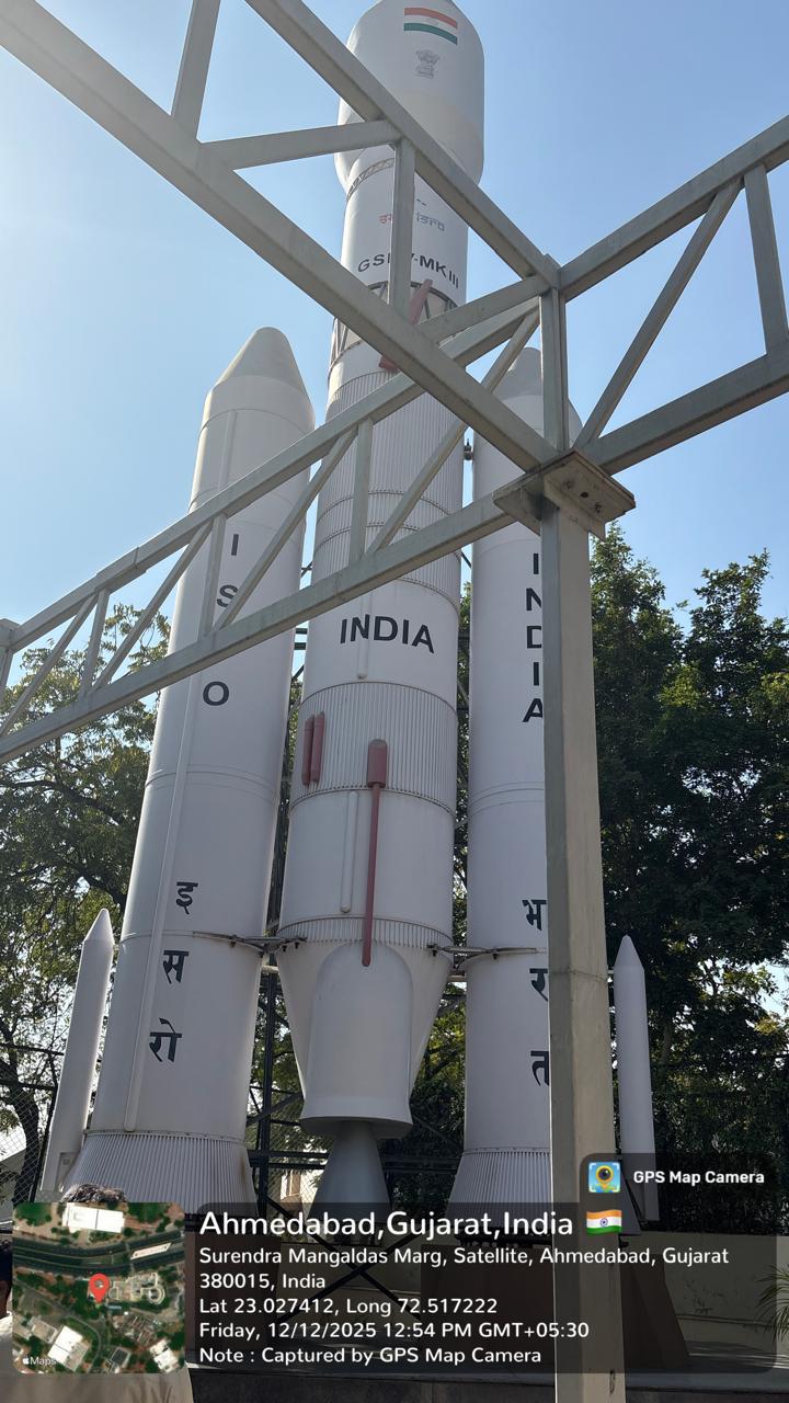 Academic Visit to ISRO Exhibition Center, Indroda Nature Park and Akshardham Temple, Gandhinagar