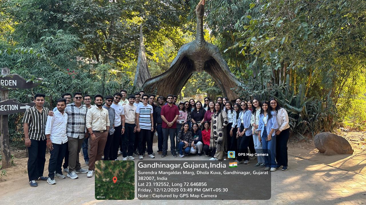 Academic Visit to ISRO Exhibition Center, Indroda Nature Park and Akshardham Temple, Gandhinagar