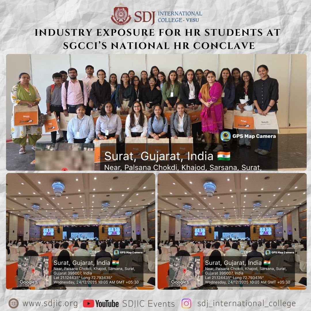 HR Students Gain Industry Exposure at SGCCI’s 9th National HR Conclave AY2025-26