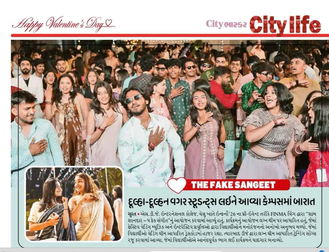 Press Coverage of Shaam Shaanadar – The Fake Sangeet | Inferno’26 Featured in Divya Bhaskar (City Bhaskar Edition)